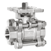 Three-piece High-platform Wire-button Ball Valve